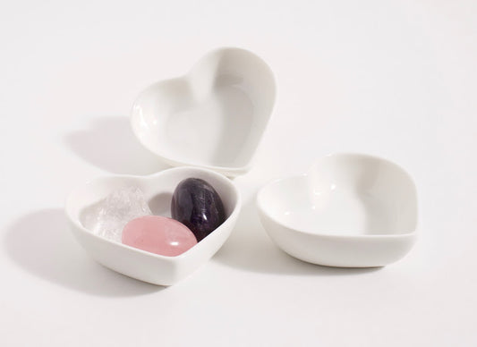 Heart-Shaped Ceramic Trinket Dish