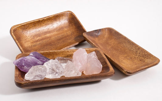 Wooden Catch-All Dish – Acacia Wood Rectangle