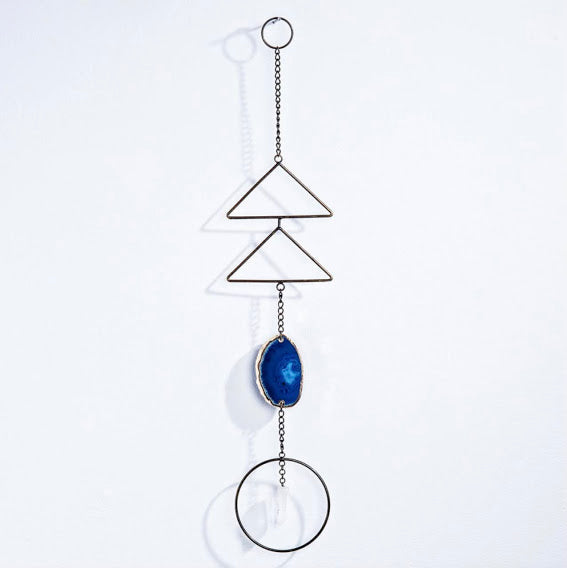 Blue Agate Wall Hanging