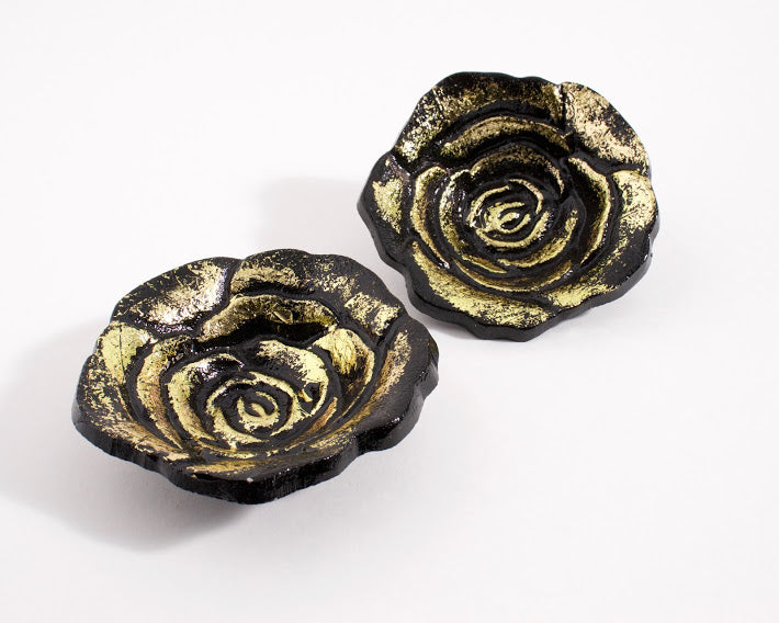 Golden Rose Incense Burner