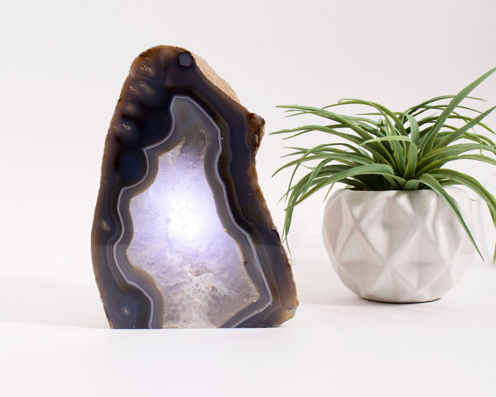 Agate Geode Table Lamp
