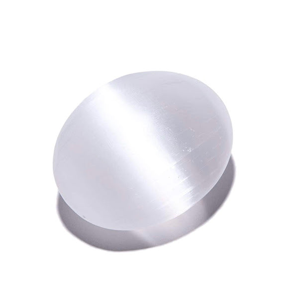 Selenite Palm Stone