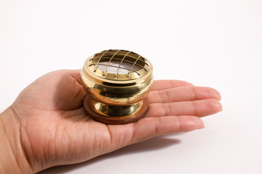 Brass Charcoal Burner & Resin Set